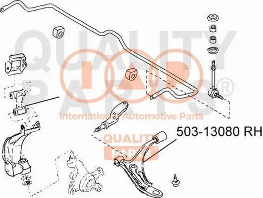 Bras de liaison, suspension de roue IAP QUALITY PARTS 503-13080