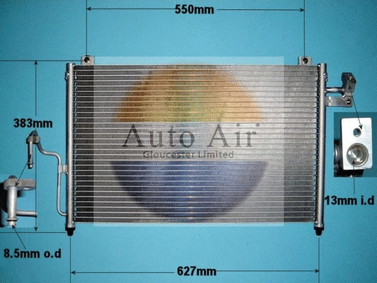 Condenseur, climatisation AUTO AIR GLOUCESTER 16-1189A