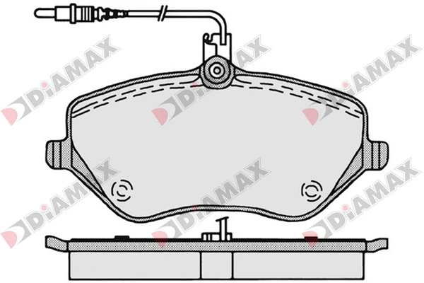 Kit de plaquettes de frein, frein à disque DIAMAX N09062