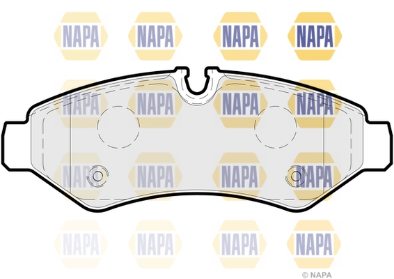 Kit de plaquettes de frein, frein à disque NAPA NBP1652