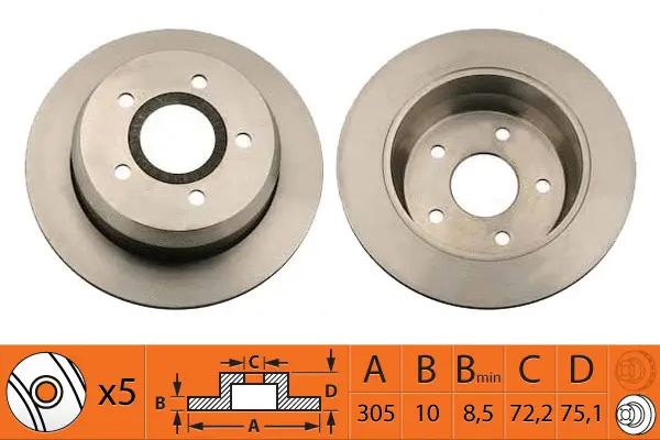 Disque de frein SB BR52102