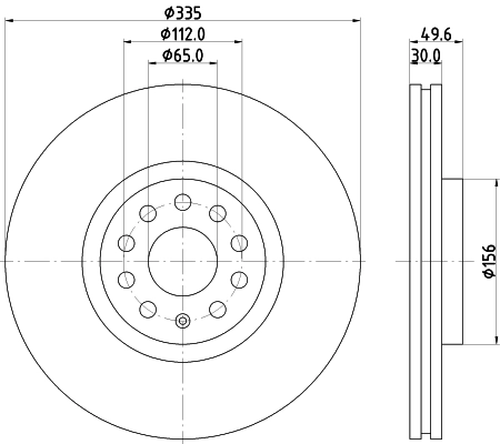 Disque de frein MINTEX MDC83118C