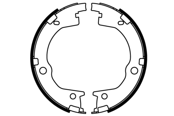 Jeu de mâchoires de frein, frein de stationnement E.T.F. 09-0700