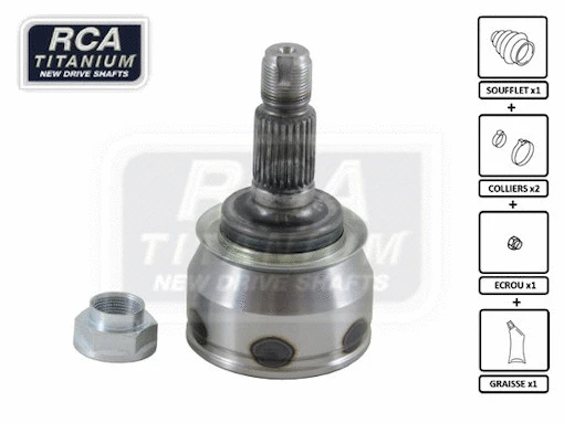 Jeu de joints, arbre de transmission RCA FRANCE RV16