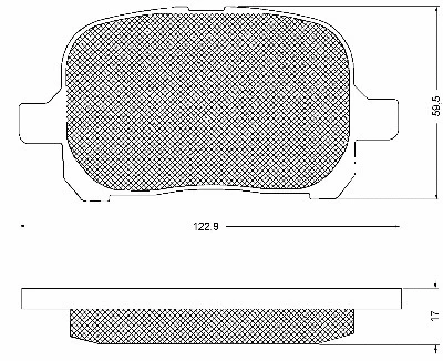 Kit de plaquettes de frein, frein à disque BSF 10732