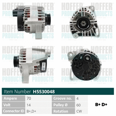 Alternateur HOFFER H5530048