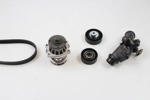 Pompe à eau+Jeu de courroie trapézoïdale à nervures GK K980513A-TH