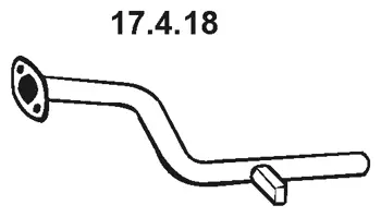 Tuyau d'échappement EBERSPÄCHER 17.4.18