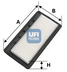 Filtre à air UFI 30.496.00