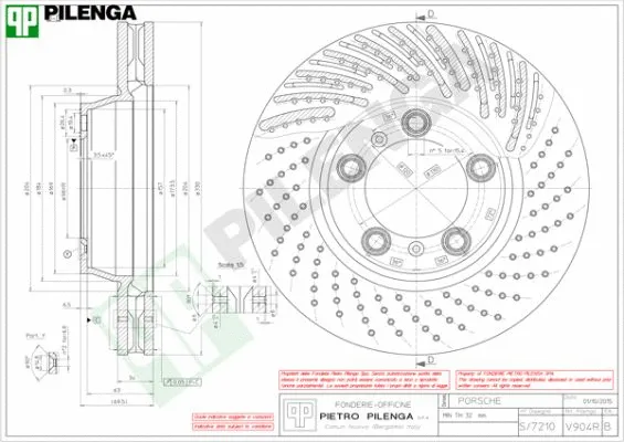 Disque de frein PILENGA V904R