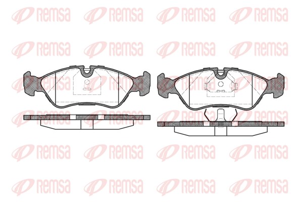Kit de plaquettes de frein, frein à disque REMSA 0286.30
