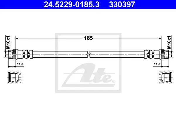 Flexible de frein ATE-APAC 24.5229-0185.3