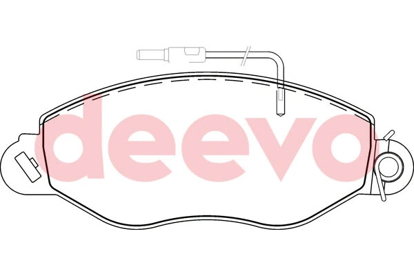 Kit de plaquettes de frein, frein à disque DEEVO BP55060