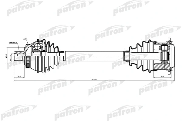 Arbre de transmission PATRON PDS0025