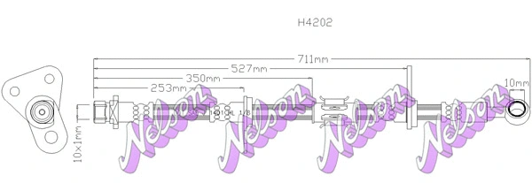 Flexible de frein KAWE H4202
