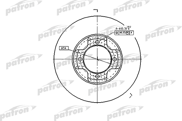 Disque de frein PATRON PBD1964