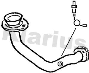 Tuyau d'échappement KLARIUS 301337