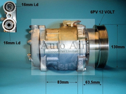 Compresseur, climatisation AUTO AIR GLOUCESTER 14-1011