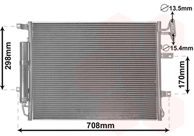 Condenseur, climatisation VAN WEZEL 02015701