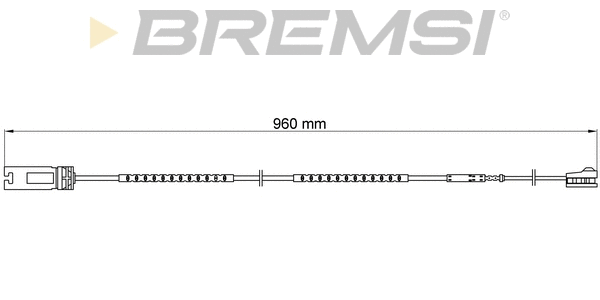 Contact d'avertissement, usure des plaquettes de frein BREMSI WI0699