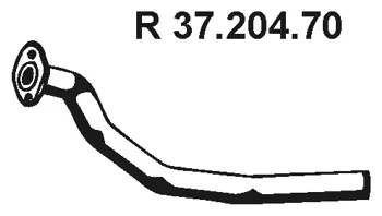 Tuyau d'échappement EBERSPÄCHER 37.204.70