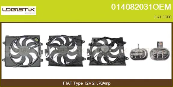 Moteur électrique, ventilateur pour radiateurs LGK 014082031OEM
