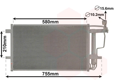 Condenseur, climatisation VAN WEZEL 27005242