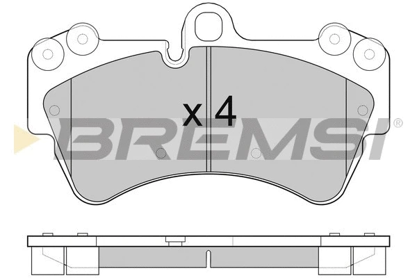 Kit de plaquettes de frein, frein à disque BREMSI BP3099