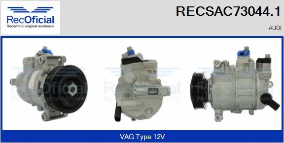 Compresseur, climatisation RECOFICIAL RECSAC73044.1