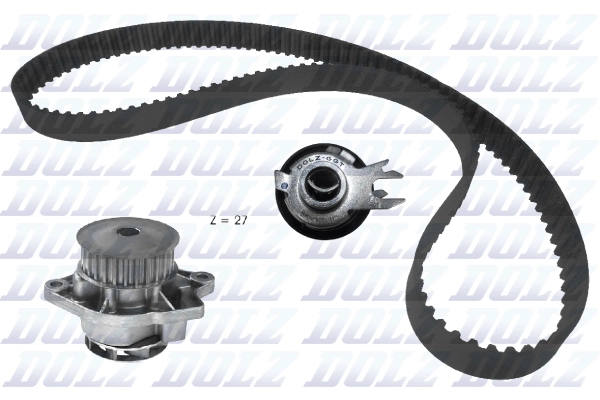 Pompe à eau + kit de courroie crantée DOLZ KD231