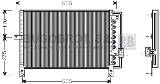 Condenseur, climatisation BUGOBROT 62-CR5014