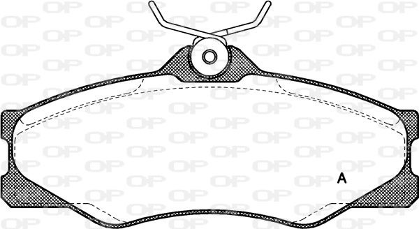 Kit de plaquettes de frein, frein à disque OPEN PARTS BPA0223.00