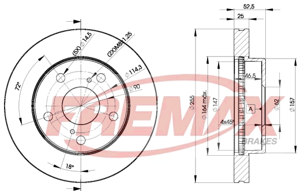 Disque de frein FREMAX BD-2806