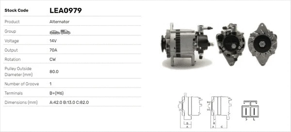 Alternateur LUSA LEA0979