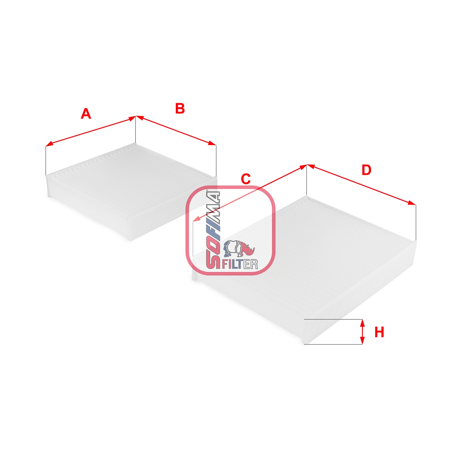 Filtre, air de l'habitacle SOFIMA S 3143 C