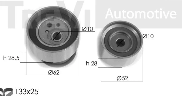 Kit de courroie crantée TREVI AUTOMOTIVE KD1378