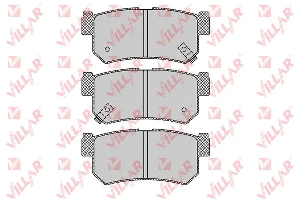 Kit de plaquettes de frein, frein à disque VILLAR 626.1210