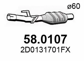 Catalyseur ASSO 58.0107