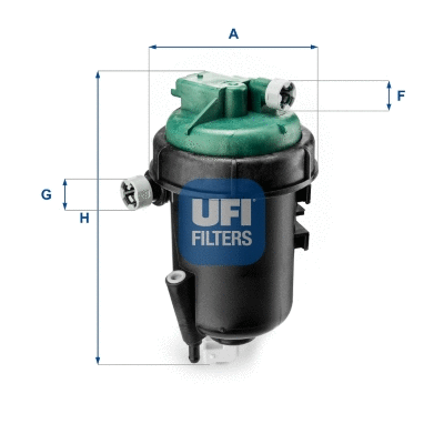 Filtre à carburant UFI 55.145.00