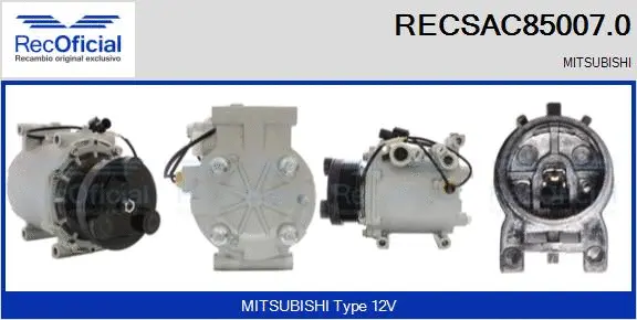 Compresseur, climatisation RECOFICIAL RECSAC85007.0
