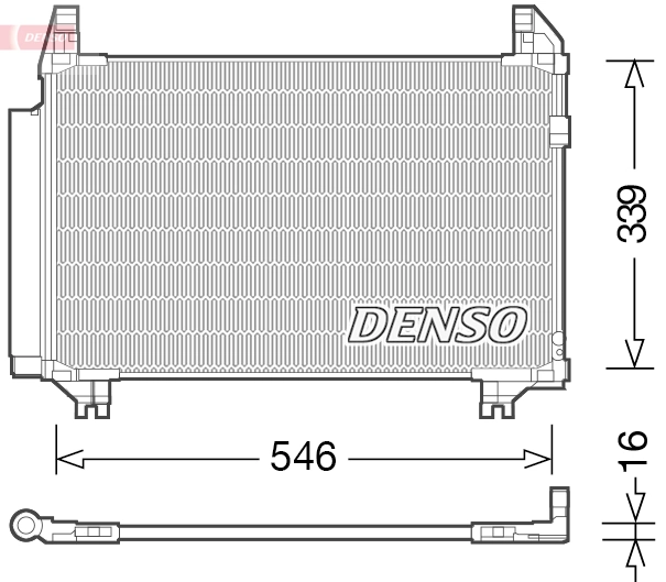 Condenseur, climatisation DENSO DCN50039