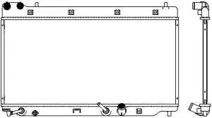 Radiateur, refroidissement du moteur SAKURA Automotive 3211-1029