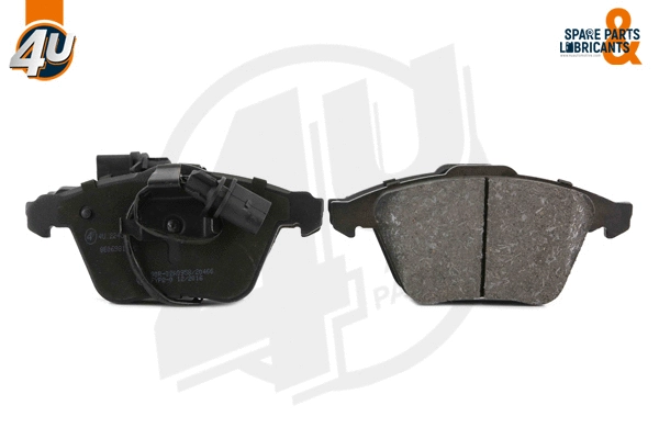Kit de plaquettes de frein, frein à disque 4U Autoparts 22457VV