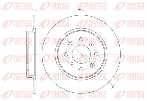 Disque de frein REMSA 61461.00