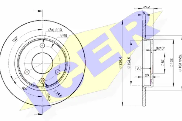 Disque de frein ICER 78BD7199-2