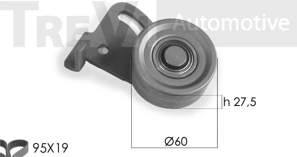Kit de courroie crantée TREVI AUTOMOTIVE KD1146