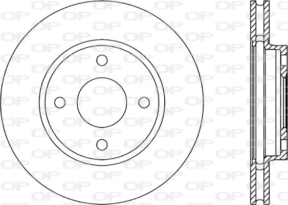 Disque de frein OPEN PARTS BDA1184.20