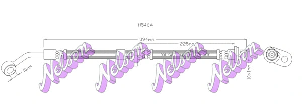 Flexible de frein KAWE H5464
