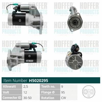 Démarreur HOFFER H5020295