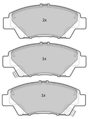 Kit de plaquettes de frein, frein à disque FREMAX FBP-1823
